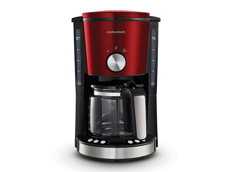 Morphy Richards 162522, Kaffebrygger (drypp), Malt kaffe, Svart, Rød