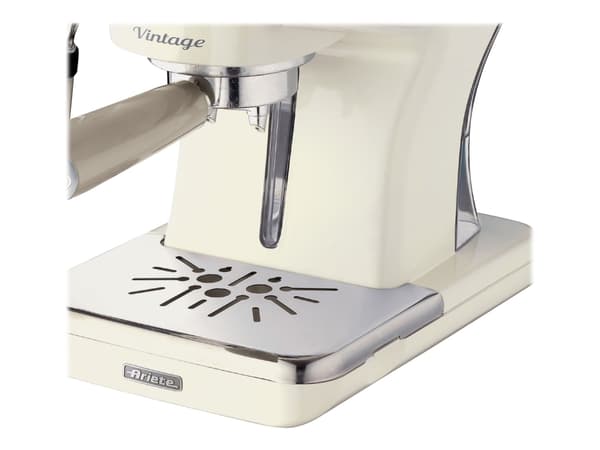 Ariete Vintage 1389 - Kaffemaskin med melkeskummer - 15 bar - beige
