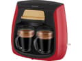 Miniatyrbilde 2 av 2: Sencor filter coffee maker SCE 2101RD filter coffee machine in a set of 2 glasses