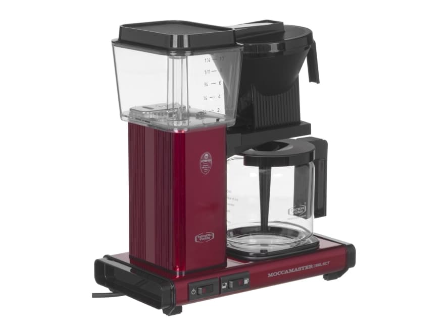 Moccamaster KBG Select - Kaffemaskin - 1,25 L - Malet kaffe - 1520 W - Metallic Red