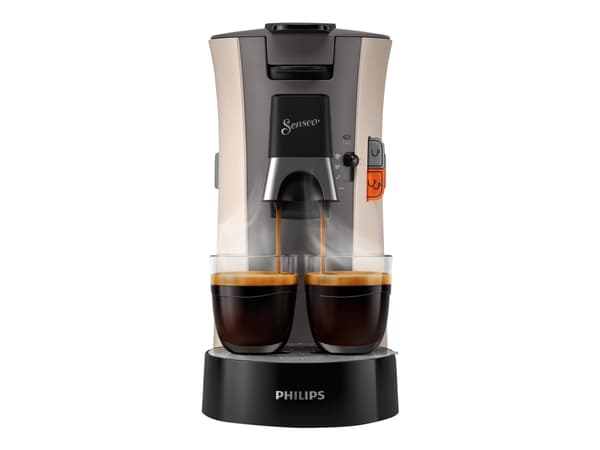 Philips Senseo Select CSA240 - Kaffemaskin - 1 bar - nougat and cashmere gray