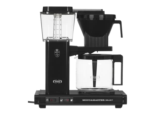 Moccamaster KBG Select, Kaffebrygger (drypp), 1,25 l, Malt kaffe, 1520 W, Sort