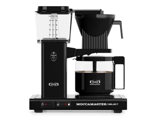 Moccamaster KBG Select, Kaffebrygger (drypp), 1,25 l, Malt kaffe, 1520 W, Sort