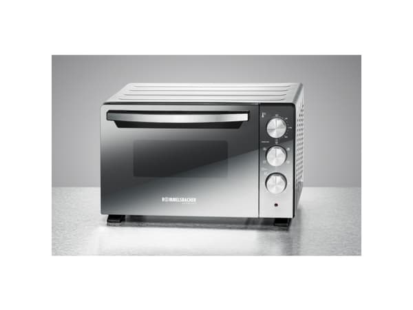 Rommelsbacher BGS 1400, 22 l, Sort, Sølv, Frittstående, Rotasjon, 60 min, Glass
