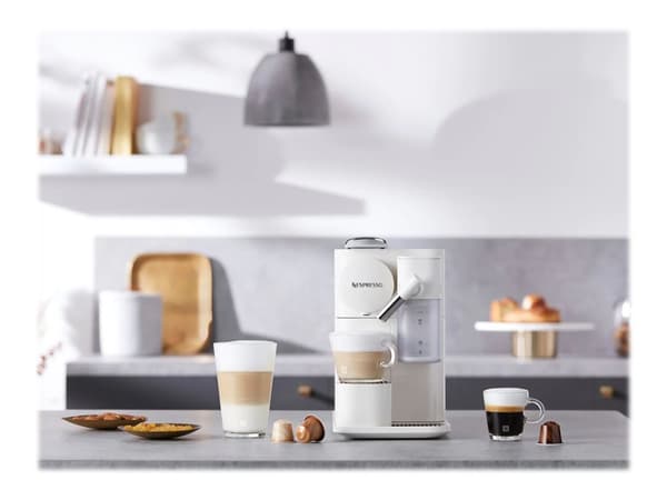 De'Longhi Nespresso Lattissima One EN510.W - Kaffemaskin med mjölkskummare - 19 bar - vit