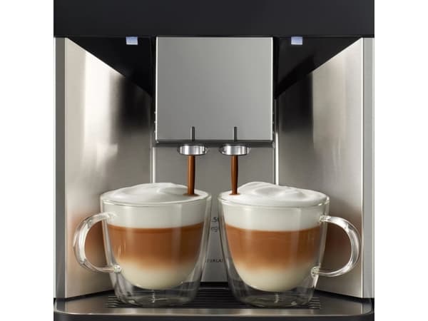 Siemens EQ.500 TQ507R03, Espressomaskin, 1,7 l, Kaffe bønner, Malt kaffe, Innebygd kaffekvern, Sort, Rustfritt stål