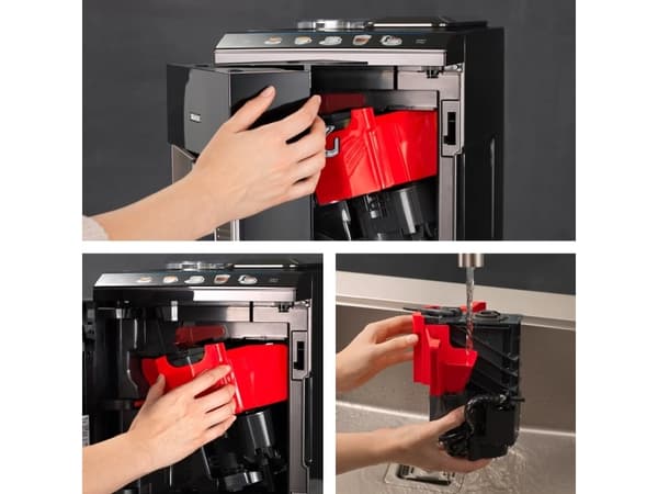 Siemens EQ.500 TQ507R03, Espressomaskin, 1,7 l, Kaffe bønner, Malt kaffe, Innebygd kaffekvern, Sort, Rustfritt stål