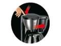 Miniatyrbild 4 av 5: Braun CaféHouse KF 570/1 PurAroma DeLuxe - Kaffemaskin - 10 koppar - svart
