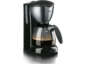 Braun CaféHouse KF 570/1 PurAroma DeLuxe - Kaffemaskin - 10 koppar - svart