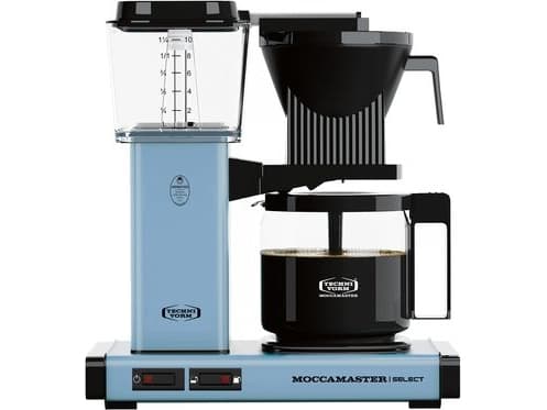 Moccamaster KBG Select Blue, Dråbe kaffemaskine, 1,25 L, Malet kaffe, 1520 W, Sort, Blå