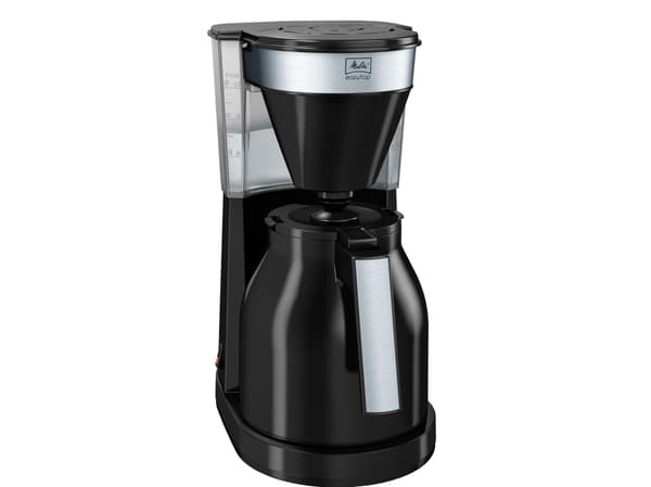 Melitta EasyTop Therm - Kaffemaskin - 12 koppar - svart/silver