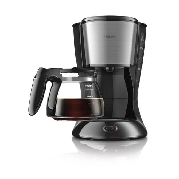 Filterkaffebryggare PHILIPS Daily HD7462 / 20 - Svart och rostfritt stål