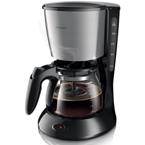 Filterkaffebryggare PHILIPS Daily HD7462 / 20 - Svart och rostfritt stål