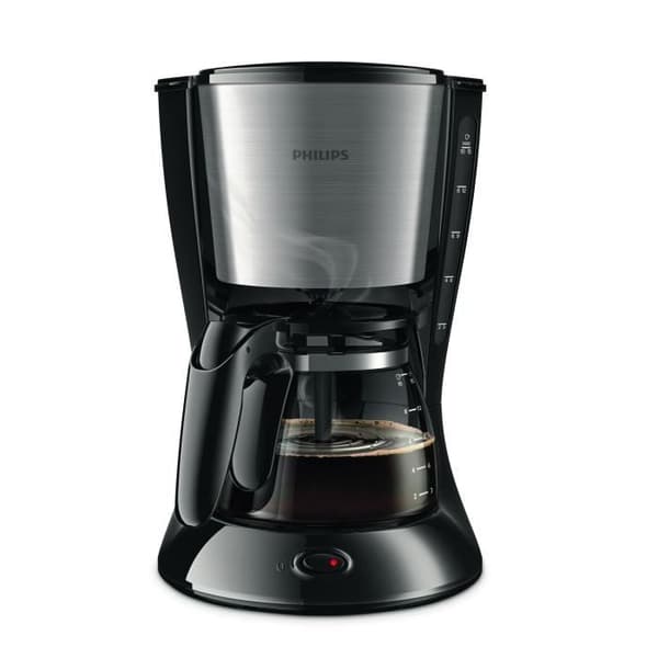 Filterkaffebryggare PHILIPS Daily HD7462 / 20 - Svart och rostfritt stål