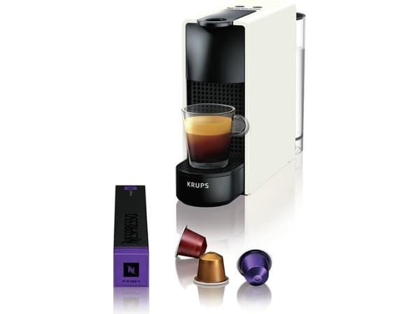Krups Nespresso Essenza Mini XN1101 - Kaffemaskin - 19 bar - hvit