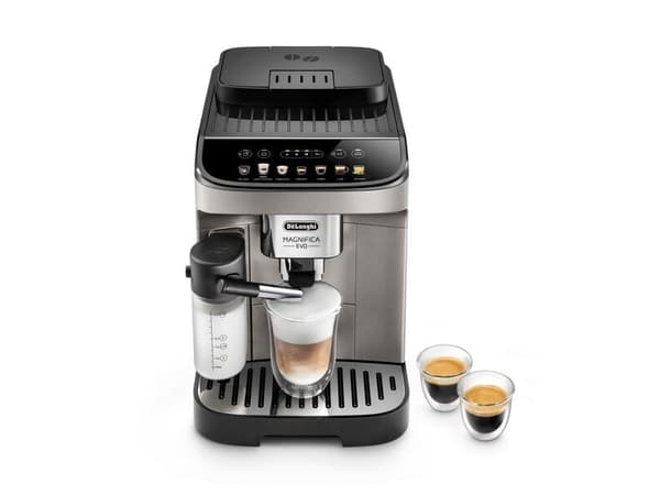 De’Longhi Magnifica Evo ECAM290.81.TB, Espressokone, 1,8 L, Kahvipavut, Jauhettu kahvi, Sisäänrakennettu jauhin, 1450 W, Musta, Titaani