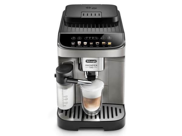 De’Longhi Magnifica Evo ECAM290.81.TB, Espressokone, 1,8 L, Kahvipavut, Jauhettu kahvi, Sisäänrakennettu jauhin, 1450 W, Musta, Titaani