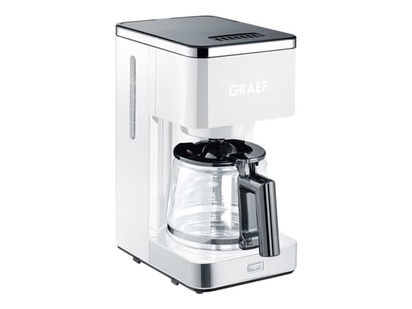 Graef FK 401, Suodatinkahvinkeitin, 1,25 L, Jauhettu kahvi, Valkoinen
