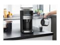 Pikkukuva 3 / 5: Krups Aroma Partner KM832810, Suodatinkahvinkeitin, 1,25 L, Kahvipavut, Jauhettu kahvi, Sisäänrakennettu jauhin, 1000 W, Musta