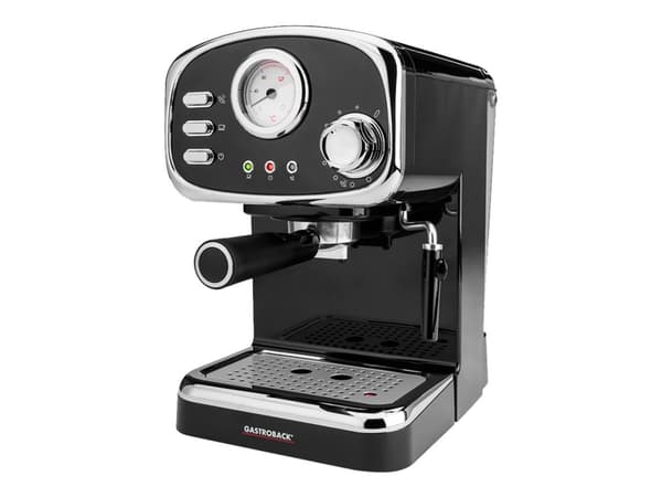 Gastroback Design Espresso Basic - Kaffemaskin med melkeskummer - 15 bar - svart