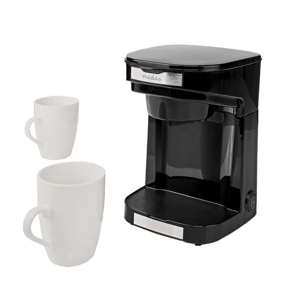 Kaffebryggare med Porslinsmuggar - 25 cl