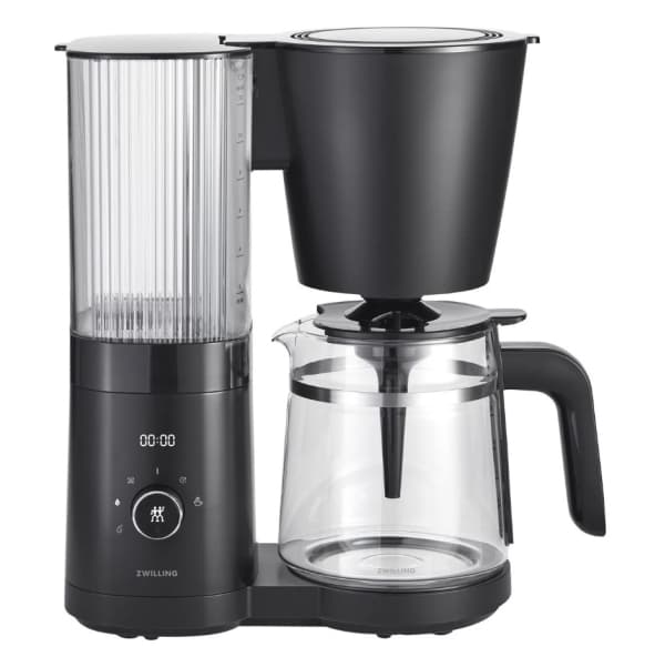 ZWILLING Enfinigy, Kaffebrygger (drypp), 1,5 l, Malt kaffe, 1960 W, Sort