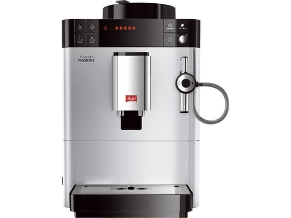 Melitta Caffeo Passione, Espressomaskin, 1,2 l, Kaffe bønner, Malt kaffe, Innebygd kaffekvern, 1400 W, Sølv