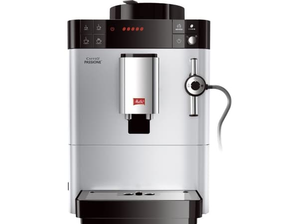 Melitta Caffeo Passione, Espressomaskin, 1,2 l, Kaffe bønner, Malt kaffe, Innebygd kaffekvern, 1400 W, Sølv