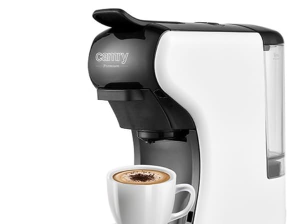 Camry | Multi-capsule Espresso machine | CR 4414 | Pump pressure 19 bar | Ground/Capsule | 1450 W | White/Black