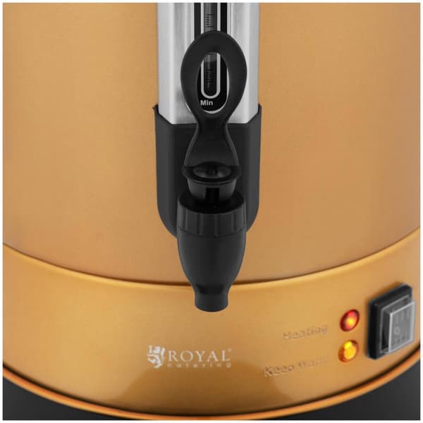 Royal Catering Kaffeperkulator - 14 L - Guldfärgad - royal_catering