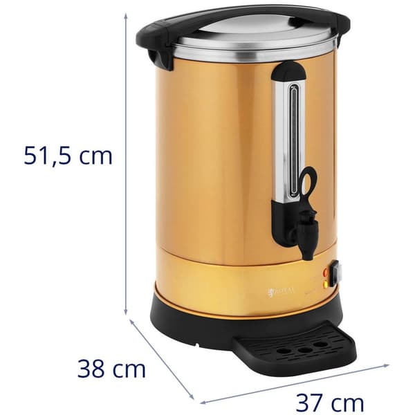 Royal Catering Kaffeperkulator - 14 L - Guldfärgad - royal_catering