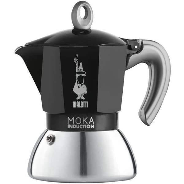 BIALETTI Induktion kaffebryggare Moka 2 koppar svart ny version