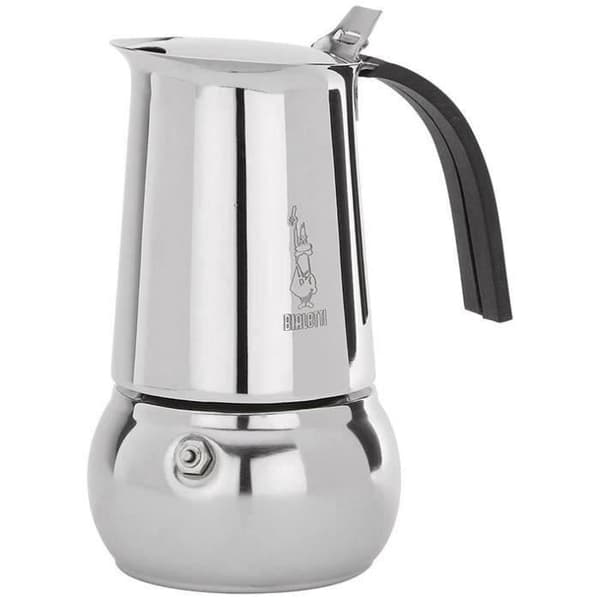 BIALETTI Kitty kaffebryggare i rostfritt stål - 6 koppar - Kompatibel med alla värmekällor och diskmaskin