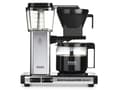 Miniatyrbild 3 av 4: Moccamaster KBG Select Polished Silver, Droppande kaffebryggare, 1,25 l, Malat kaffe, 1520 W, Svart, Silver
