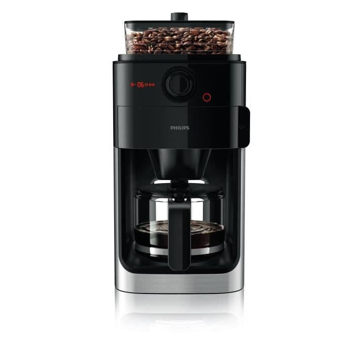 PHILIPS Grind & Brew HD7767/00 Bönfilter Kaffebryggare - Svart