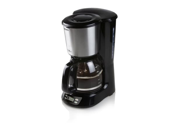 Domo DO1065K Kaffemaskin Sort rustfritt stål Kapasitetskopper 12 Display