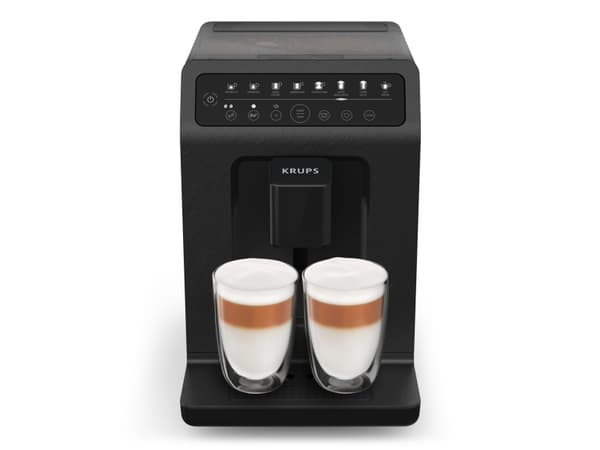 Krups Evidence EA897B10 Eco-Design - Automatisk kaffekokare med mjölkskummare - 15 bar - skiffer