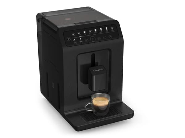 Krups Evidence EA897B10 Eco-Design - Automatisk kaffekokare med mjölkskummare - 15 bar - skiffer