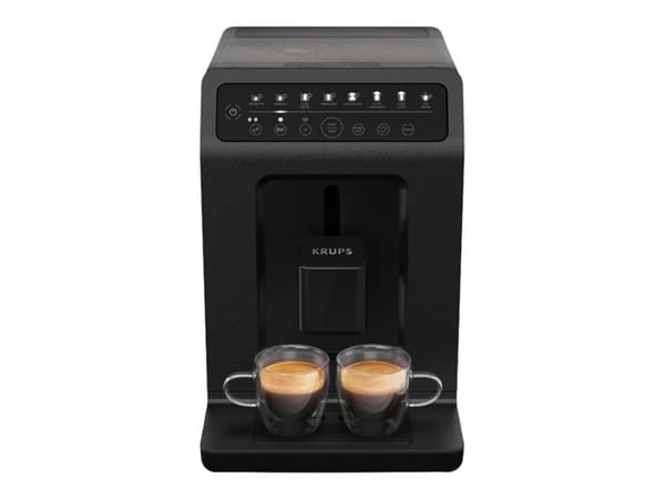 Krups Evidence EA897B10 Eco-Design - Automatisk kaffekokare med mjölkskummare - 15 bar - skiffer