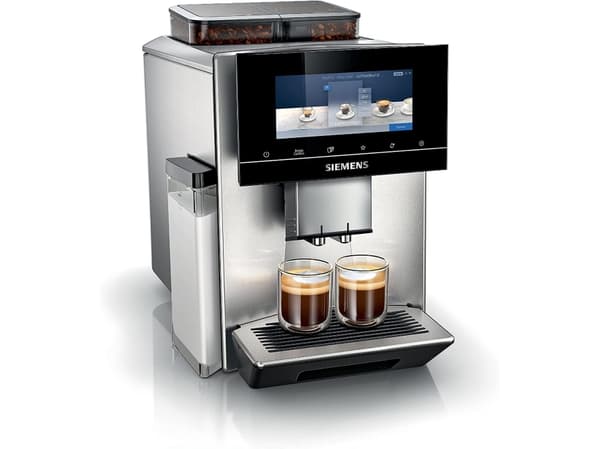 Siemens EQ900 TQ907D03 - Automatisk kaffemaskin med melkeskummer - 19 bar - rustfritt stål