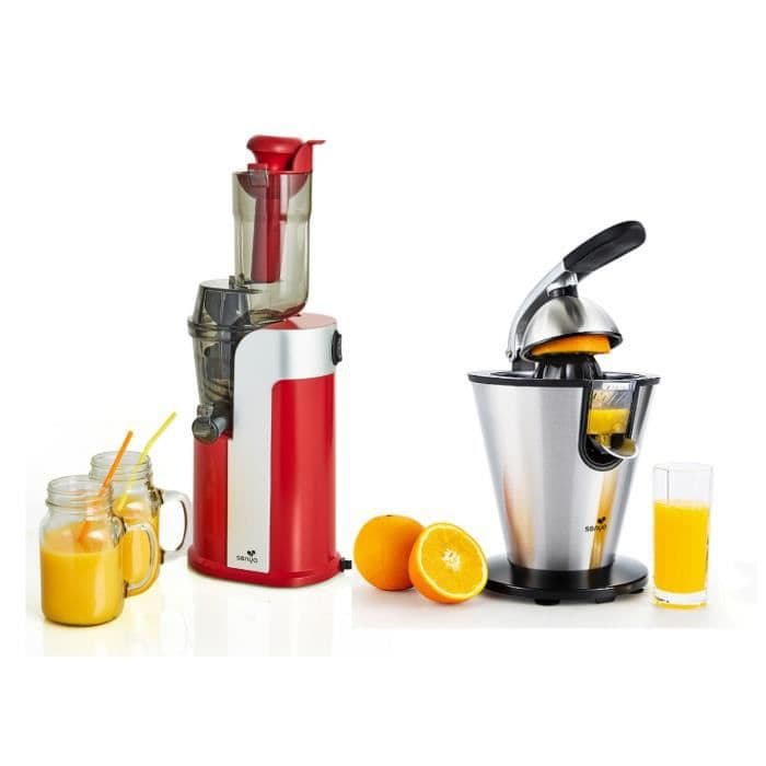 SENYA frukostset - Healthy Juicer Red Juice Extractor + Vitamin Ready Electric Juicer i rostfritt stål