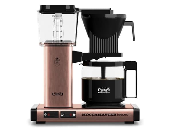 Moccamaster KBG Select Copper, Kaffebrygger (drypp), 1,25 l, Malt kaffe, 1520 W, Kobber
