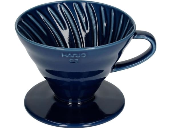 Hario keramiska droppskålar HARIO V60-02 Indigo (500 ml; färg indigo)