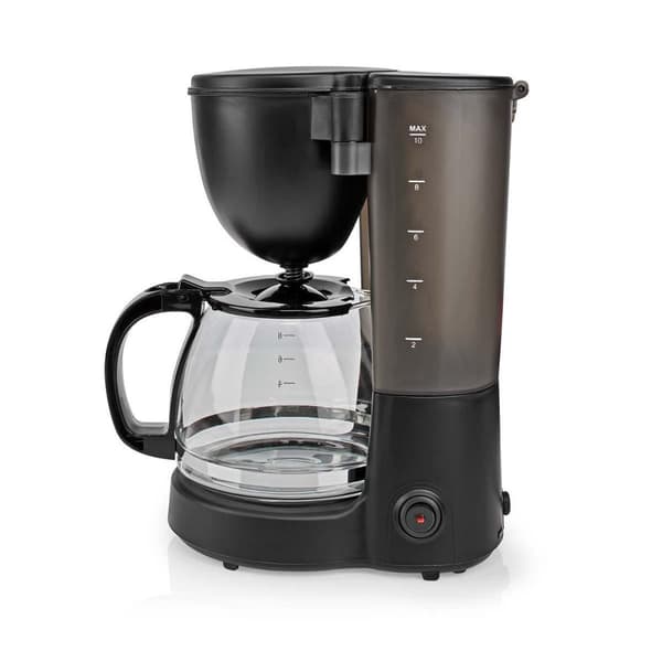 Nedis Kaffebryggare | Filtrera kaffe | 1.25 l | 10 Koppar | Varmhållningsfunktion | Svart