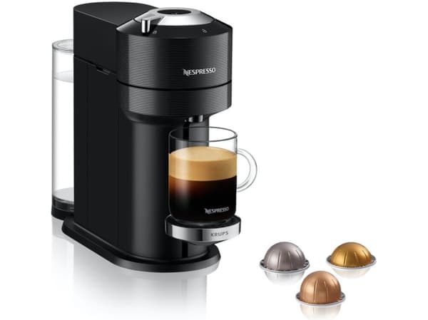 Krups Vertuo Next XN9108, Kuddmatad kaffebryggare, 1,1 l, Kaffekapslar, 1500 W, Svart