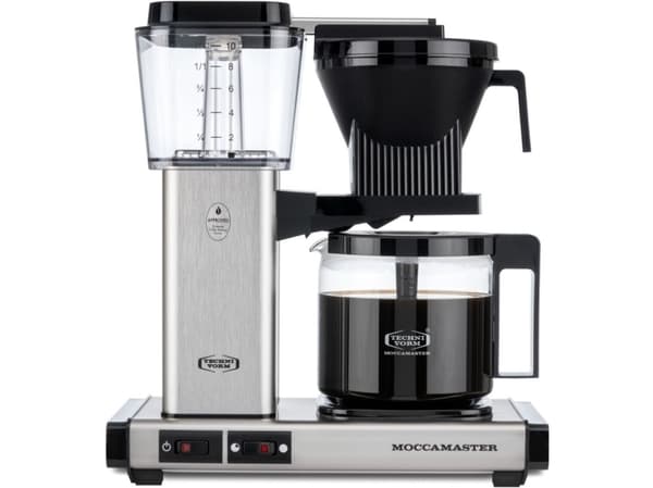Moccamaster 53744, Kaffebrygger (drypp), 1,25 l, Malt kaffe, 1520 W, Børstet stål, Sølv
