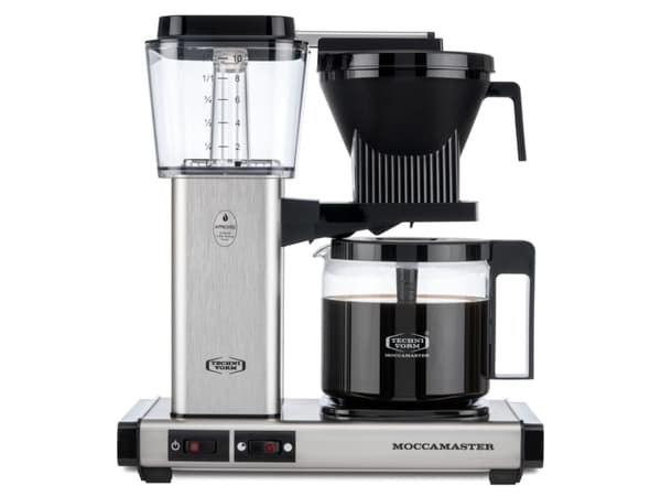 Moccamaster 53744, Kaffebrygger (drypp), 1,25 l, Malt kaffe, 1520 W, Børstet stål, Sølv