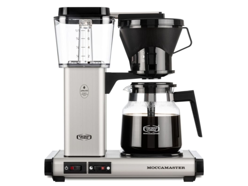 Bilde av Moccamaster 53701, Kaffebrygger (drypp), 1,25 L, Malt Kaffe, 1520 W, Sort, Sølv, Gjennomsiktig