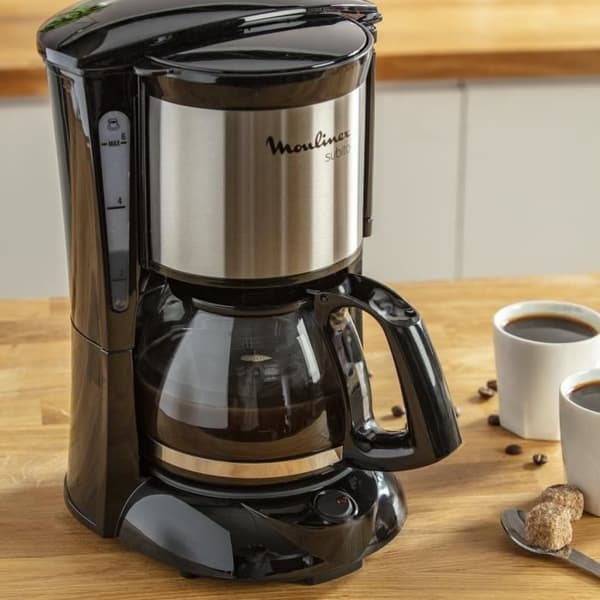 MOULINEX Subito Filter kaffebryggare, Kapacitet 0,6 L, 6 koppar, Håll varm i 30 min, Automatisk avstängning FG150813