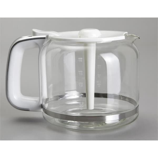 Elektrisk kaffebryggare - BRANDT - CAF1318S - Vit och Silver - 1,8 L - 1100 W - 18 koppar